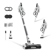 Cordless Vacuum Cleaner, Upgraded 650W 55KPa 70Mins Runtime Stick Vacuum Cordless, Self-Standing Lightweight Vacuum Cleaners for Home with LED Headlight Touch Screen, for Pet Hair/Carpet/Floor