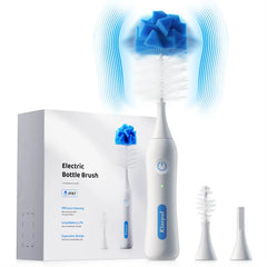 Electric Bottle Brush Cleaner Kit with IPX7 waterproof, Powerful Cleaning - Klarpul