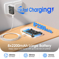 Cordless Vacuum Cleaner 600W 50KPA 65 min Runtime Fast Charging Self-Standing - Klarpul