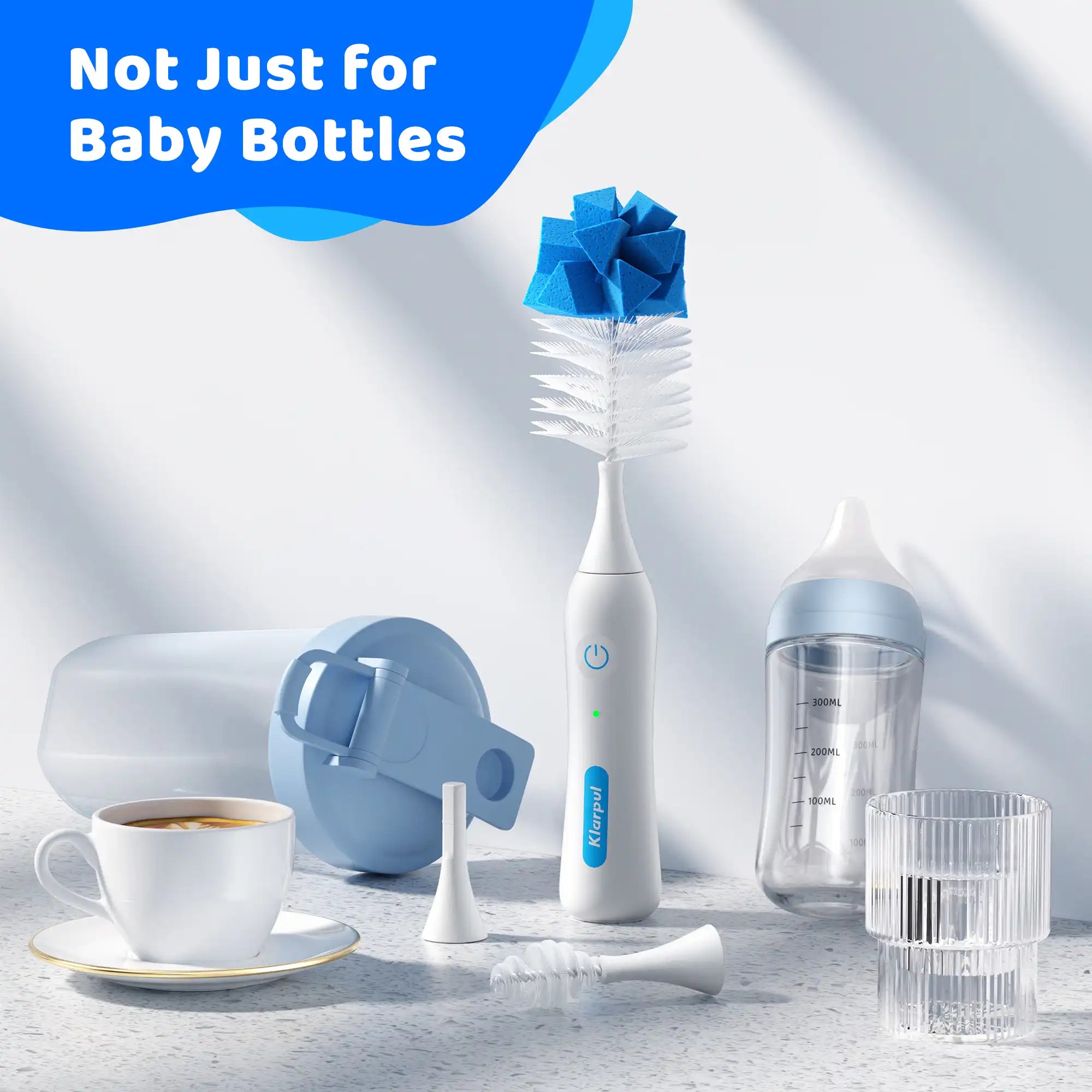 Klarpul Electric Bottle Brush  Not Just for Baby Bottles