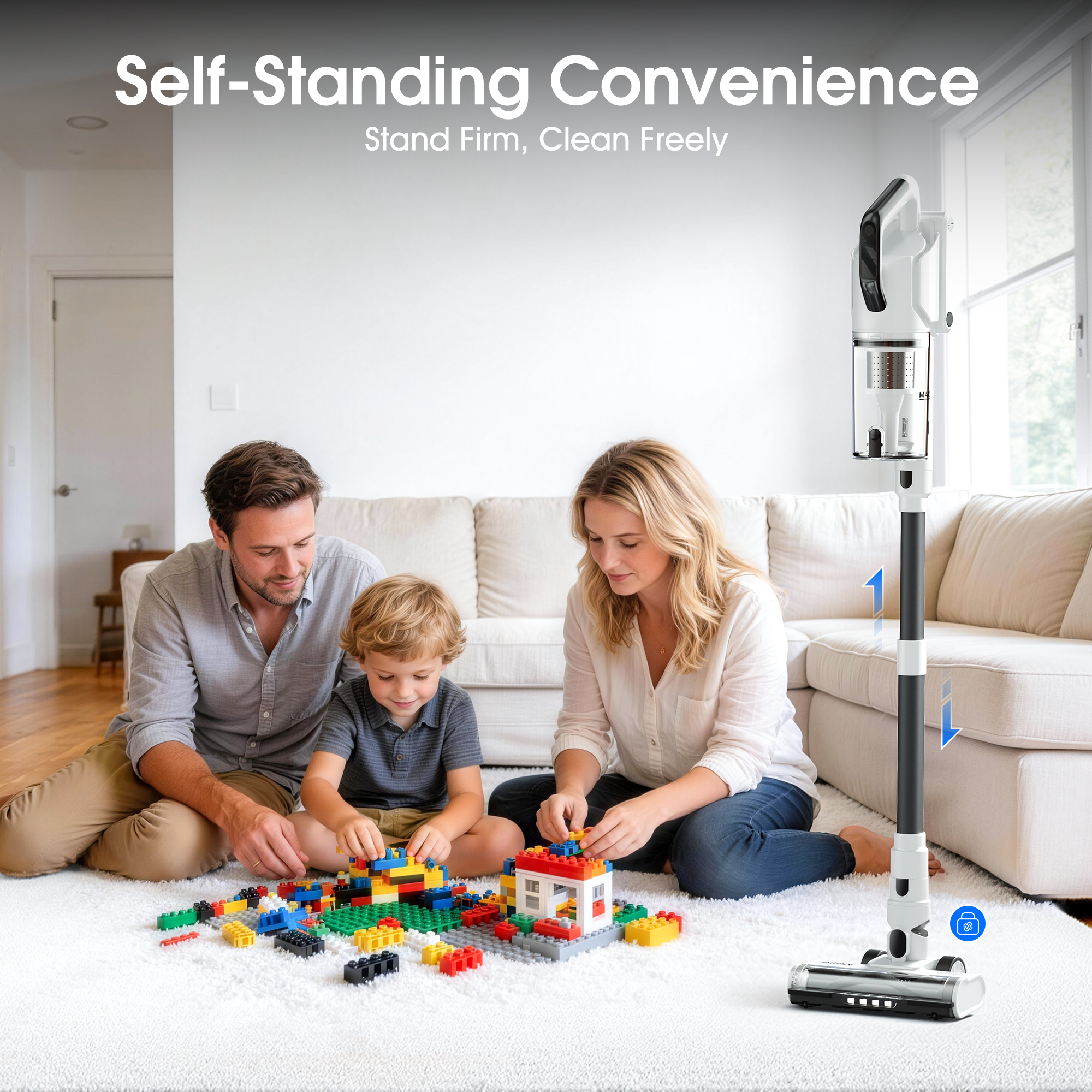 Klarpul KL003 Cordless Vacuum Cleaner Dual Batteries 140-Min Runtime