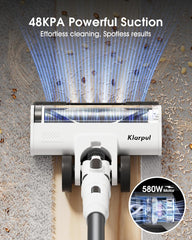Cordless Vacuum Cleaner 48KPA 65 min Runtime Fast Charging Self-Standing - Klarpul